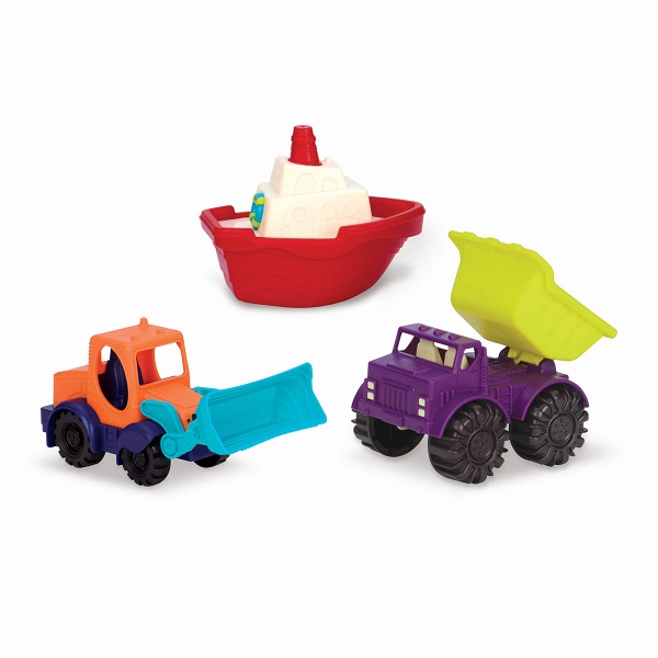 Loaders & Floaters – zestaw 3 minipojazdów - B.Toys