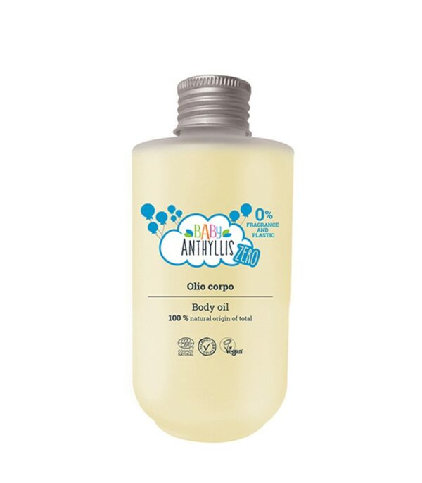 Bezzapachowy olejek do ciała dla dzieci, szklane opakowanie 125ml - Baby Anthyllis ZERO